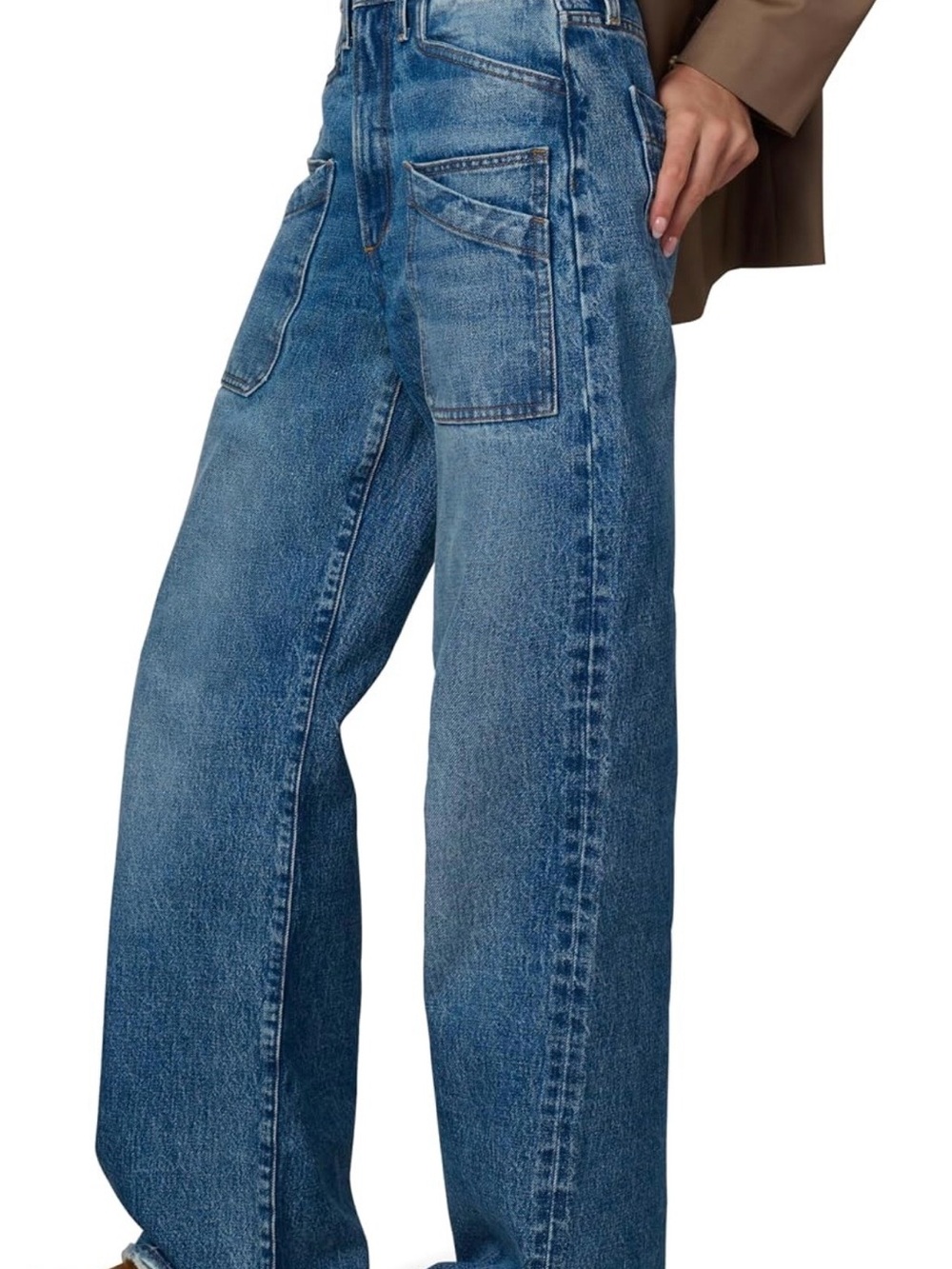 EUC sz26 Joe's Jeans The Harlowe High Rise Wide leg in Glorious 100% cotton